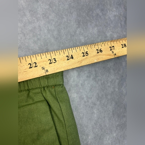 J. Crew wide-leg seaside‎ pants in linen Green Woman Size 22 - Picture 10 of 11